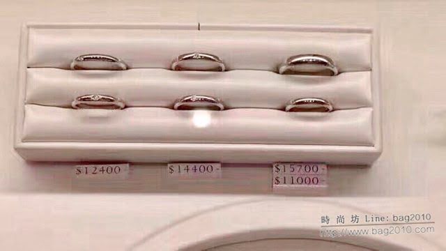 Tiffany純銀飾品 蒂芙尼情侶款專櫃爆款925純銀鍍三層鉑金鑲嵌進口鑽戒指  zgt1608
